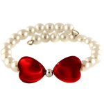 B2438IP Pearl Memory Wire Bracelet