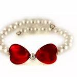 B2438IP Pearl Memory Wire Bracelet