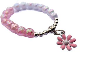 B2451 Flower Charm Bracelet