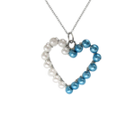 NC4437 Two-Color Heart Pendant