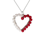 NC4437 Two-Color Heart Pendant