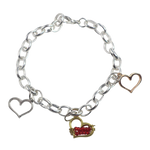 B2404 Heart Charm Bracelet