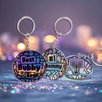 SG05 Stained Glass Logo Keychain