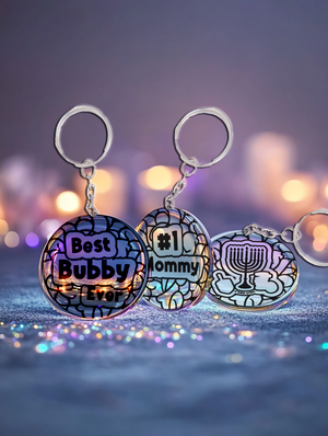 SG05 Stained Glass Logo Keychain