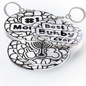 SG05 Stained Glass Logo Keychain