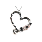 NC4404 Wrapped Silver Heart Necklace