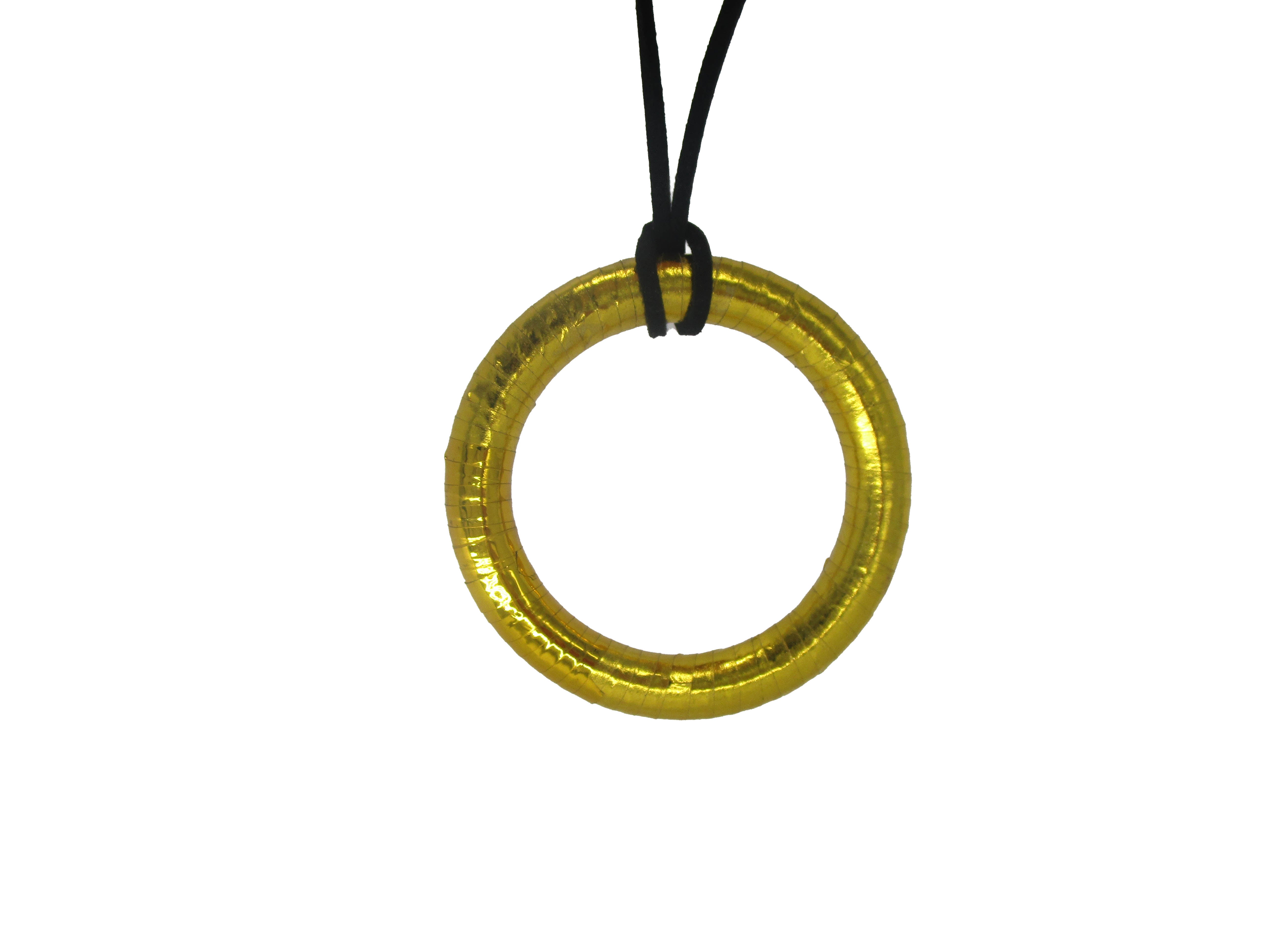 NC4401IP Metallic Donut Necklace, Pack of 2