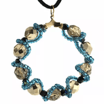 NC4411 Beaded Wrapped Pendant