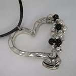 NC4404 Wrapped Silver Heart Necklace