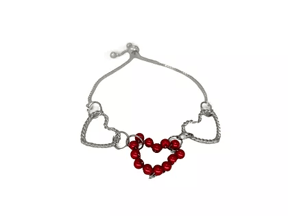 B2421 Heart Slide Bracelet