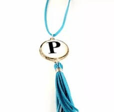 NC4410 Initial Tassel Necklace