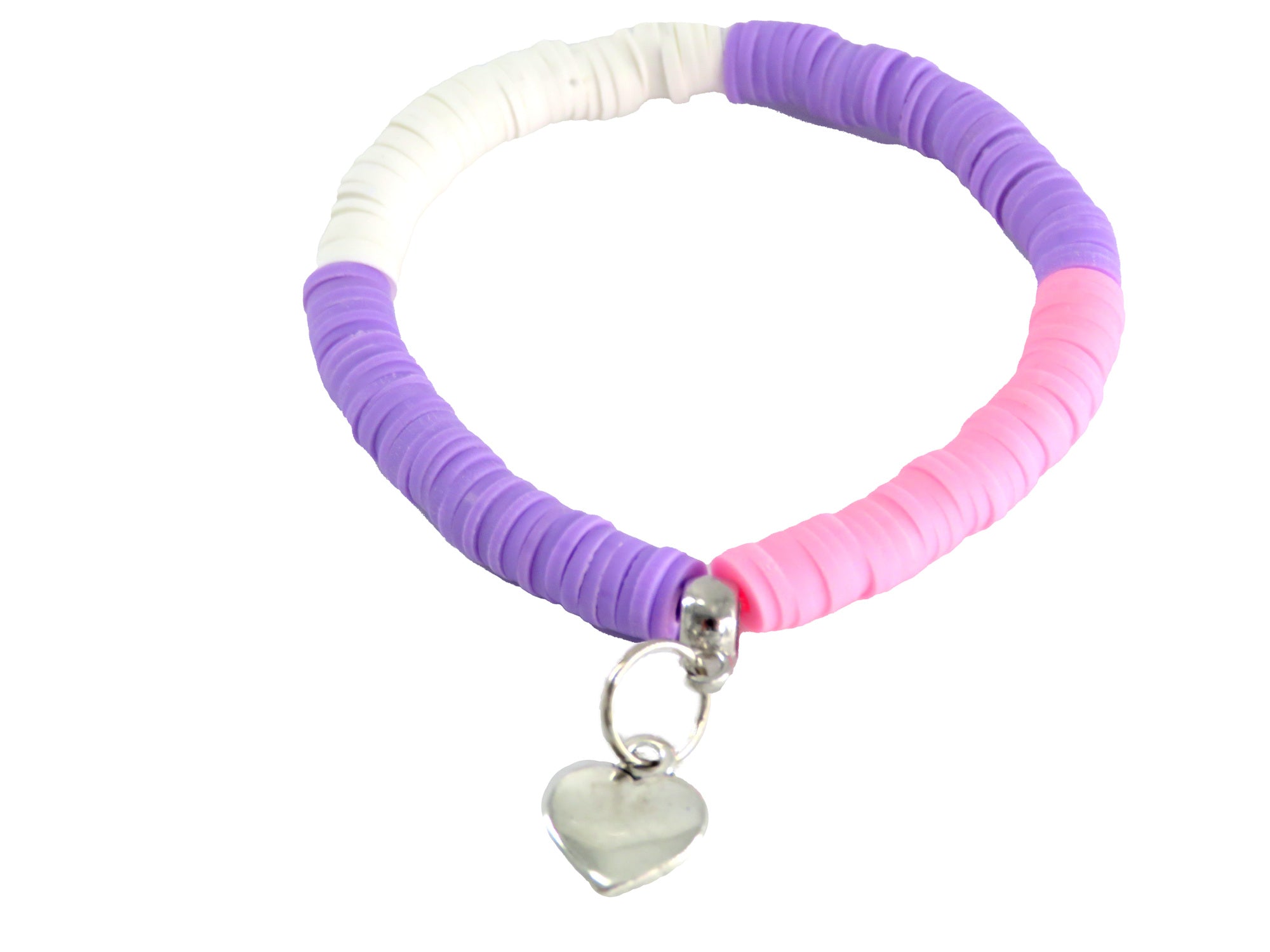 B2443 Colorblock Bracelet with Charm